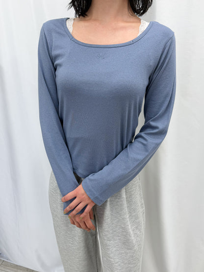 ワンポイント刺繍ロンT