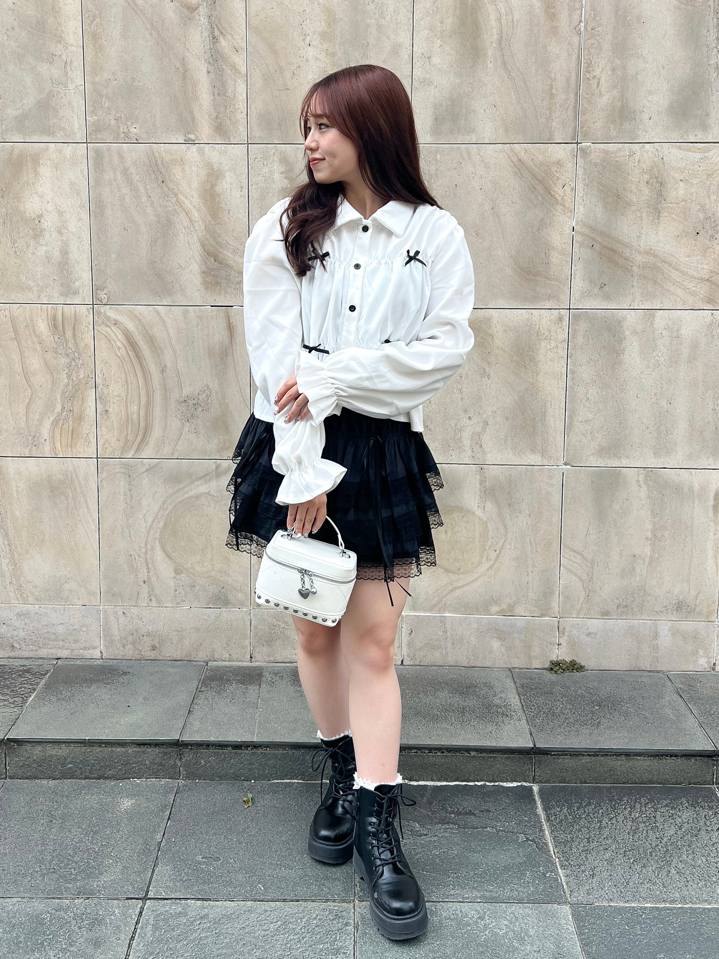 試着のみ♡LIten♡リテン♡シャーリングブラウス♡ 試着のみ♡LIten♡リテン♡シャーリングブラウス♡