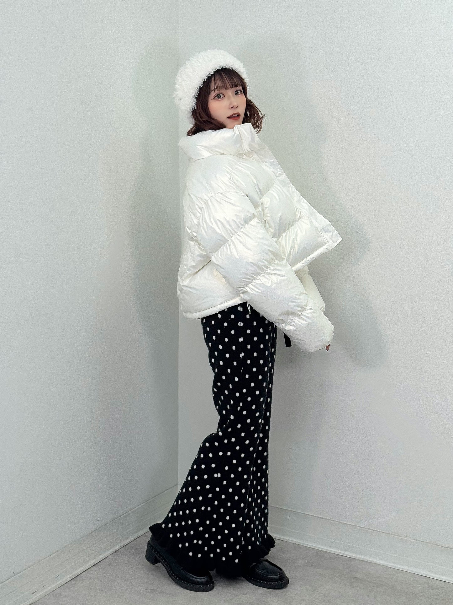 ドットニットパンツ