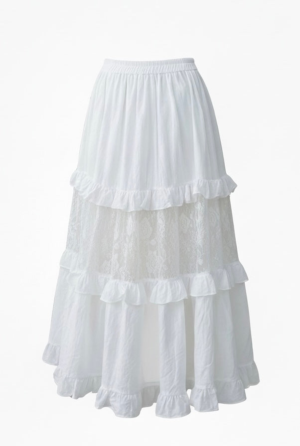 【Official限定】レースパッチワークスカート