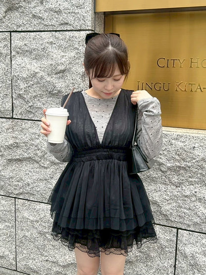 【Official限定価格】チュールペプラムビスチェ