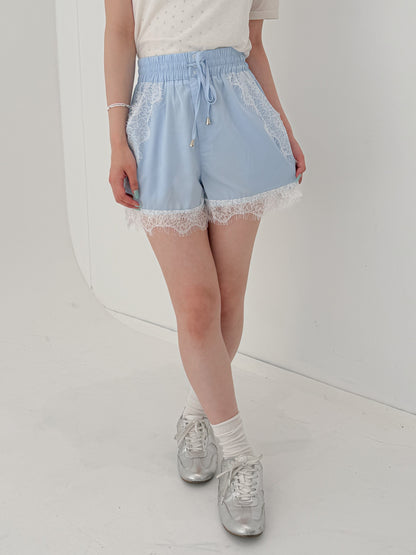 レースサテンショートパンツ