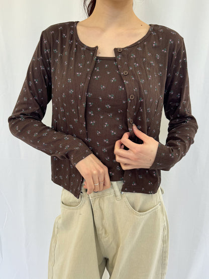 【Official限定】花柄アンサンブルカーディガン