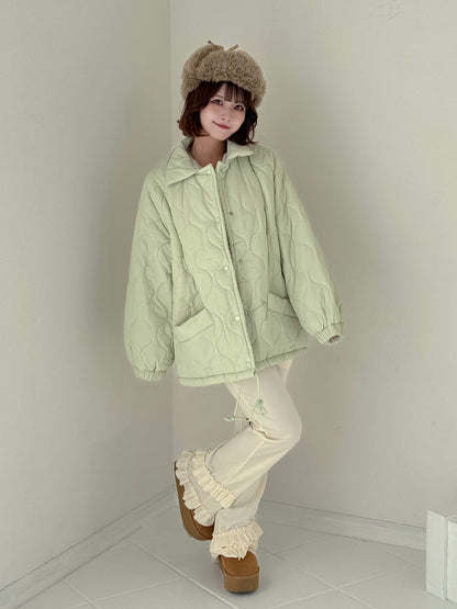 裏地ボア中綿ジャケット