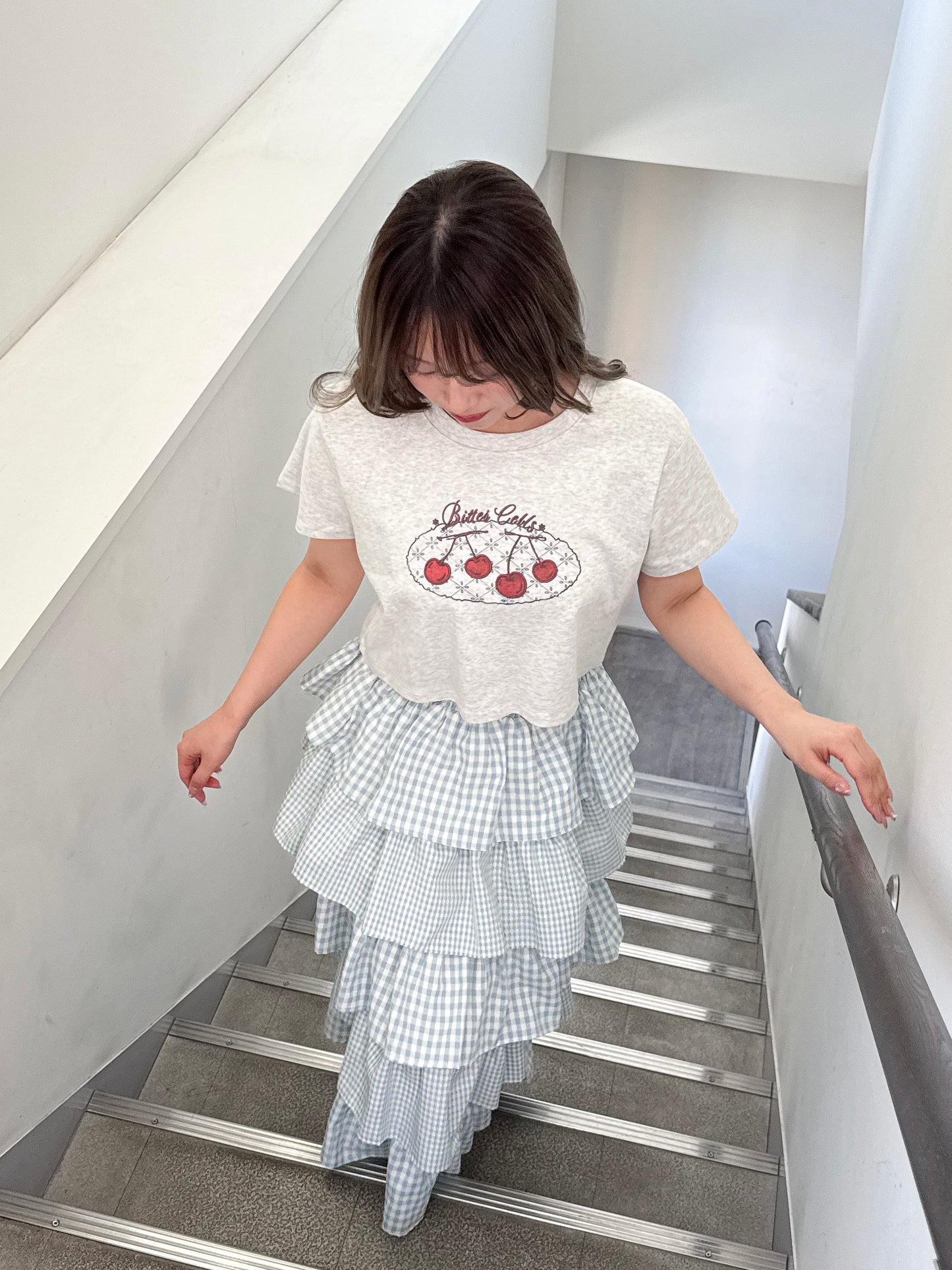チェリークロップドTシャツ