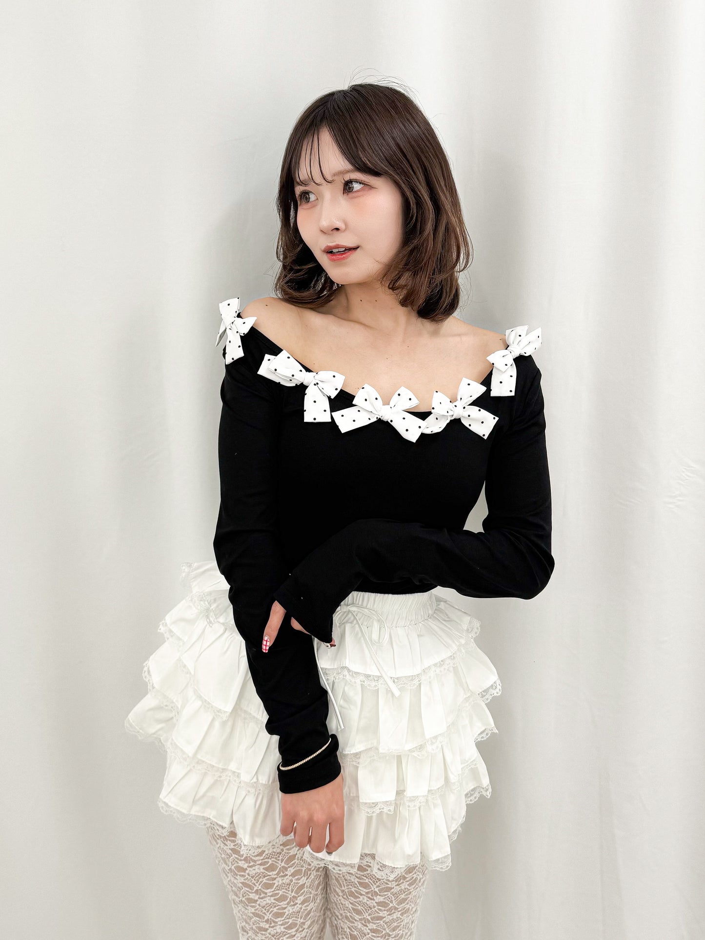 ドットリボンロンT