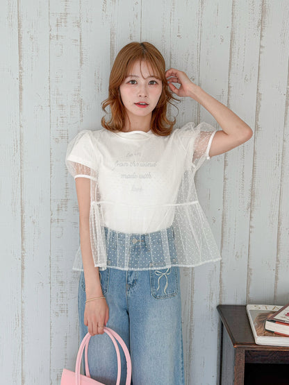 チュールTシャツ