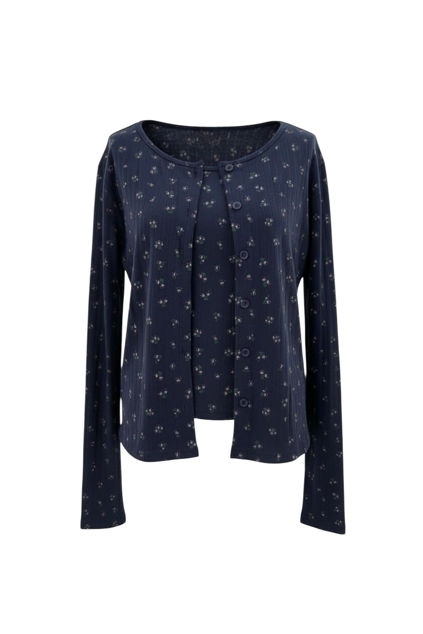 【Official限定】花柄アンサンブルカーディガン