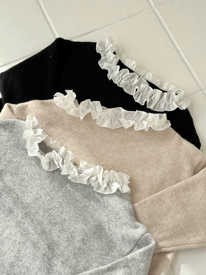 【Official限定価格】フリルニットミニワンピース