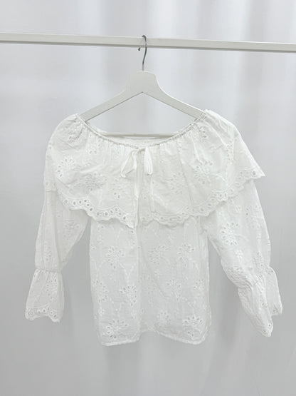 【Official限定価格】2wayキャンブリックブラウス