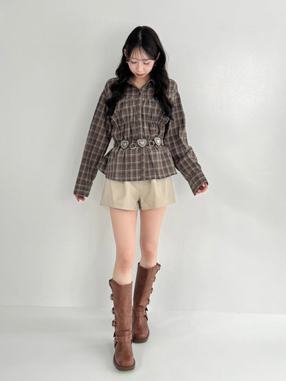 【Official限定】シャーリングチェックシャツ