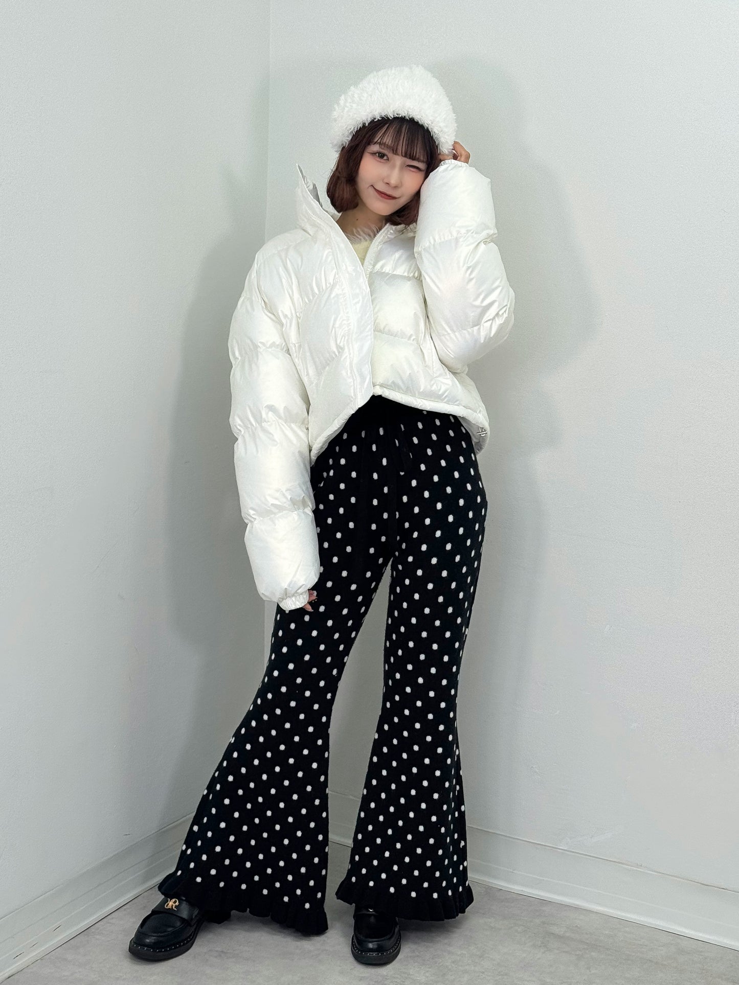 ドットニットパンツ