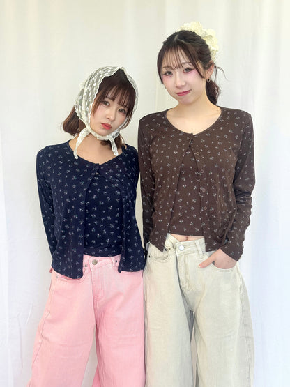 【Official限定】花柄アンサンブルカーディガン