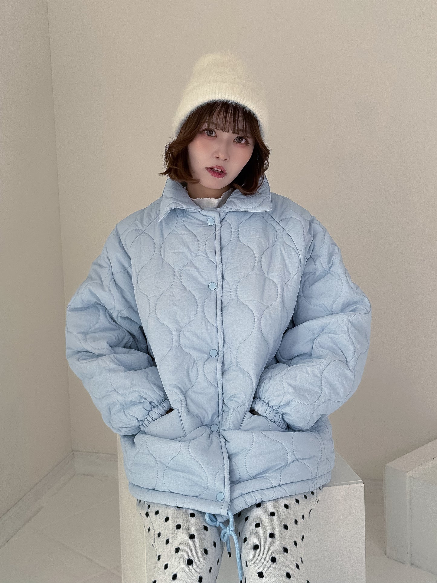 裏地ボア中綿ジャケット