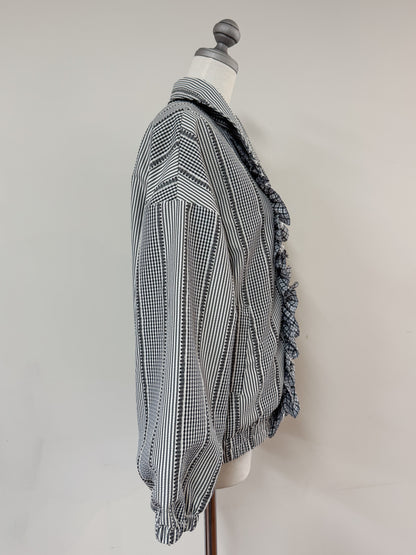 【Official限定価格】ギンガムチェックフリルブルゾン