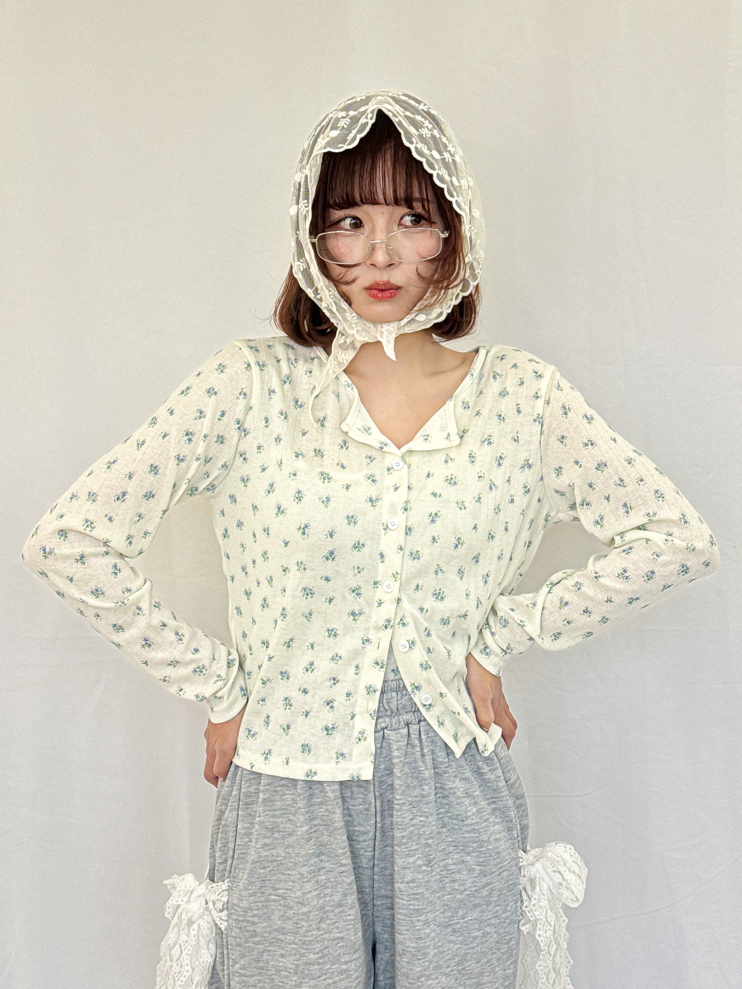 【Official限定】花柄アンサンブルカーディガン