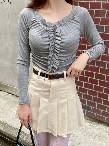 フリルカットロンT