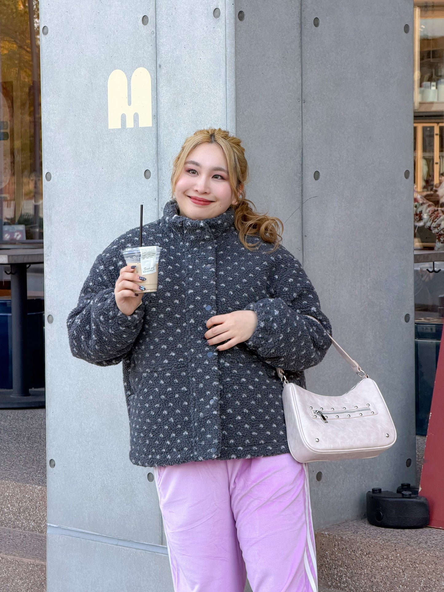 ハートドットボアブルゾン