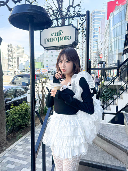 【Official限定価格】コットンティアードレーススカート