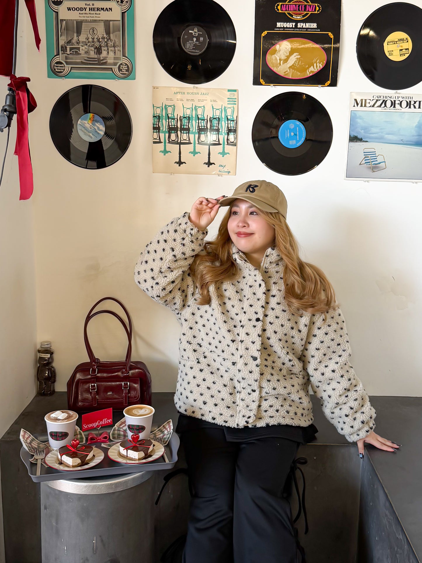 ハートドットボアブルゾン