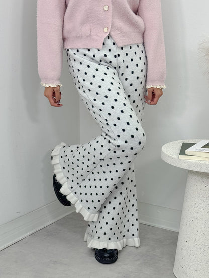 ドットニットパンツ