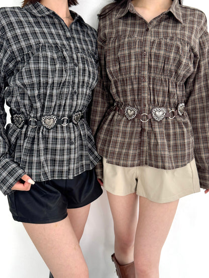 【Official限定】シャーリングチェックシャツ