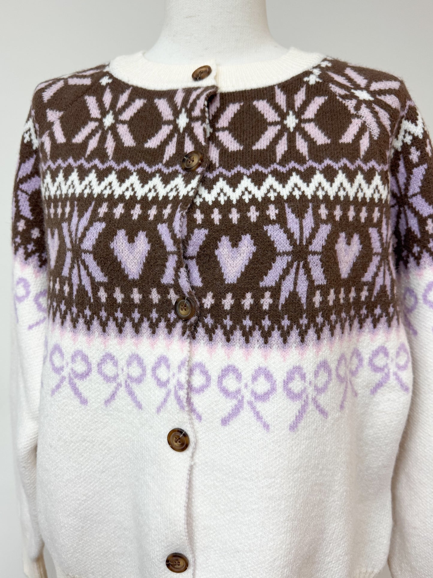 リボンノルディックニットセットアップ