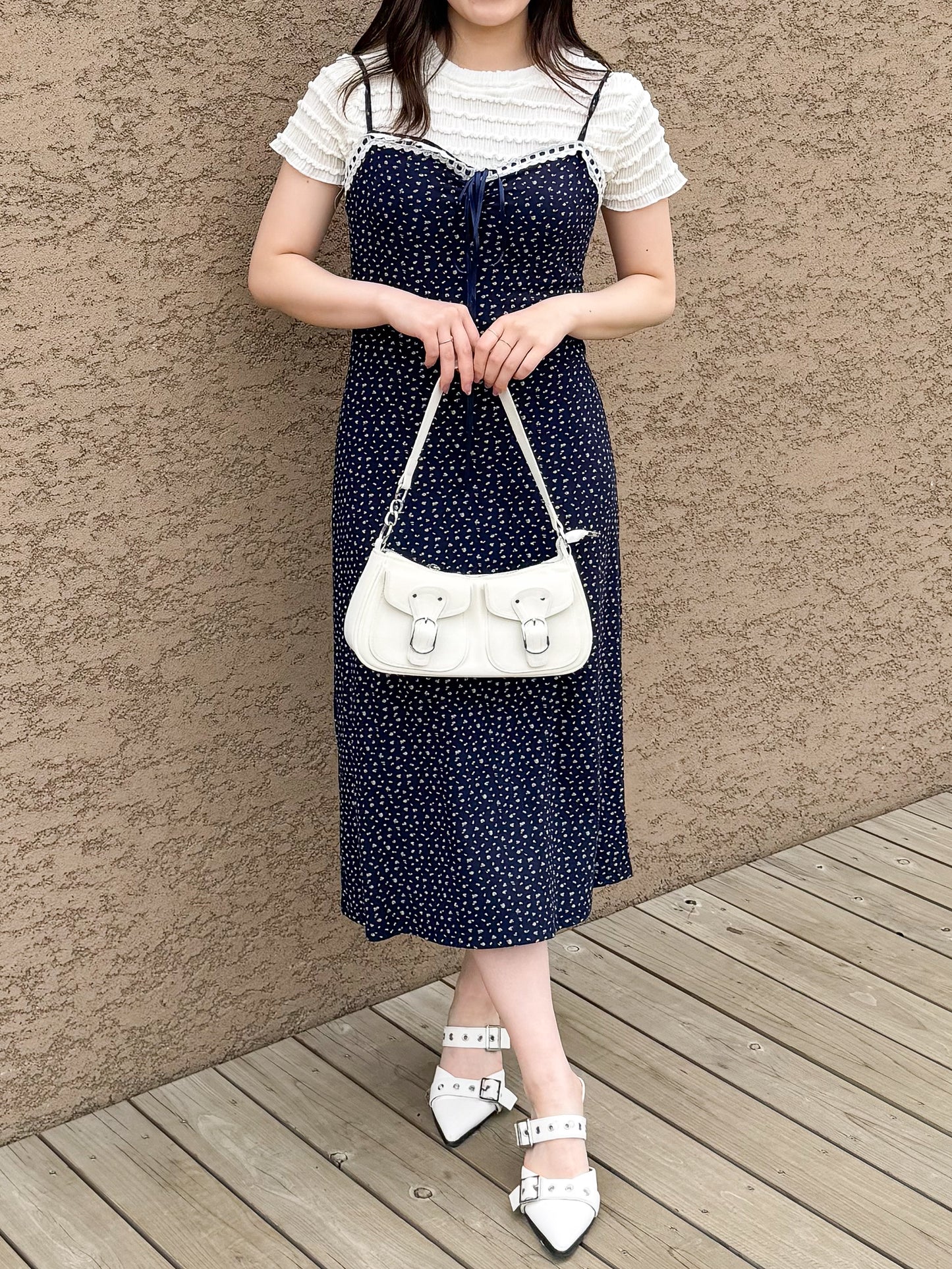 【Official限定価格】フラワープリントキャミワンピ