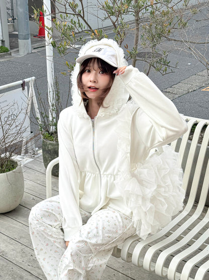 【Official限定価格】ペプラムスエットパーカー