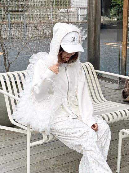 【Official限定価格】ペプラムスエットパーカー