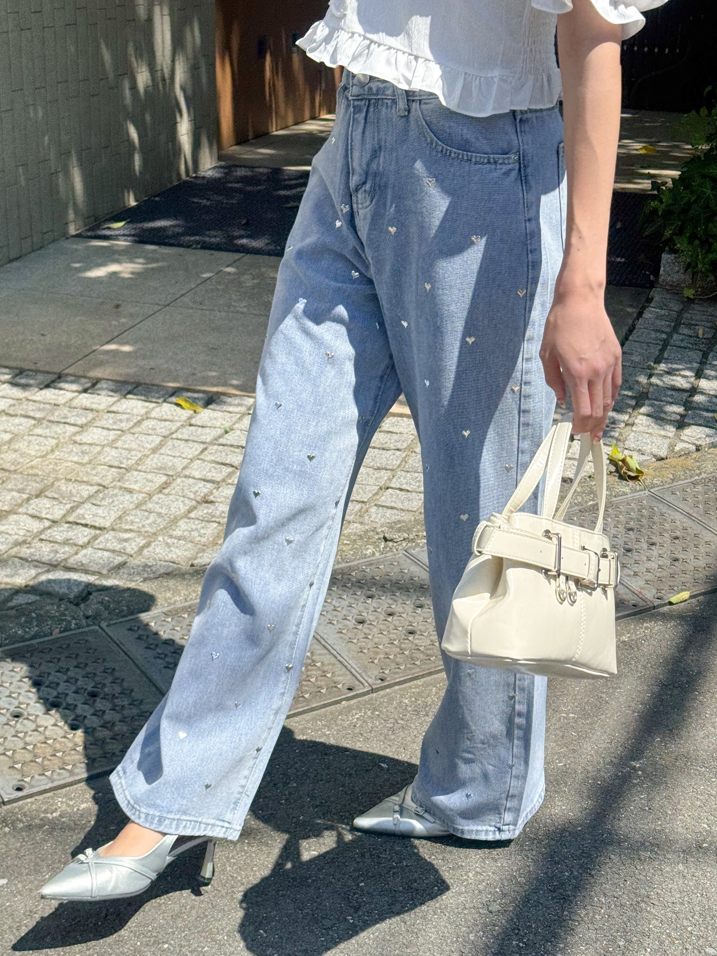 ハートデニムパンツ