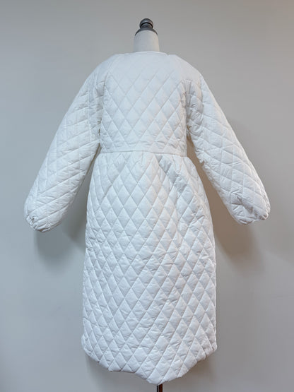 キルティングロングコート