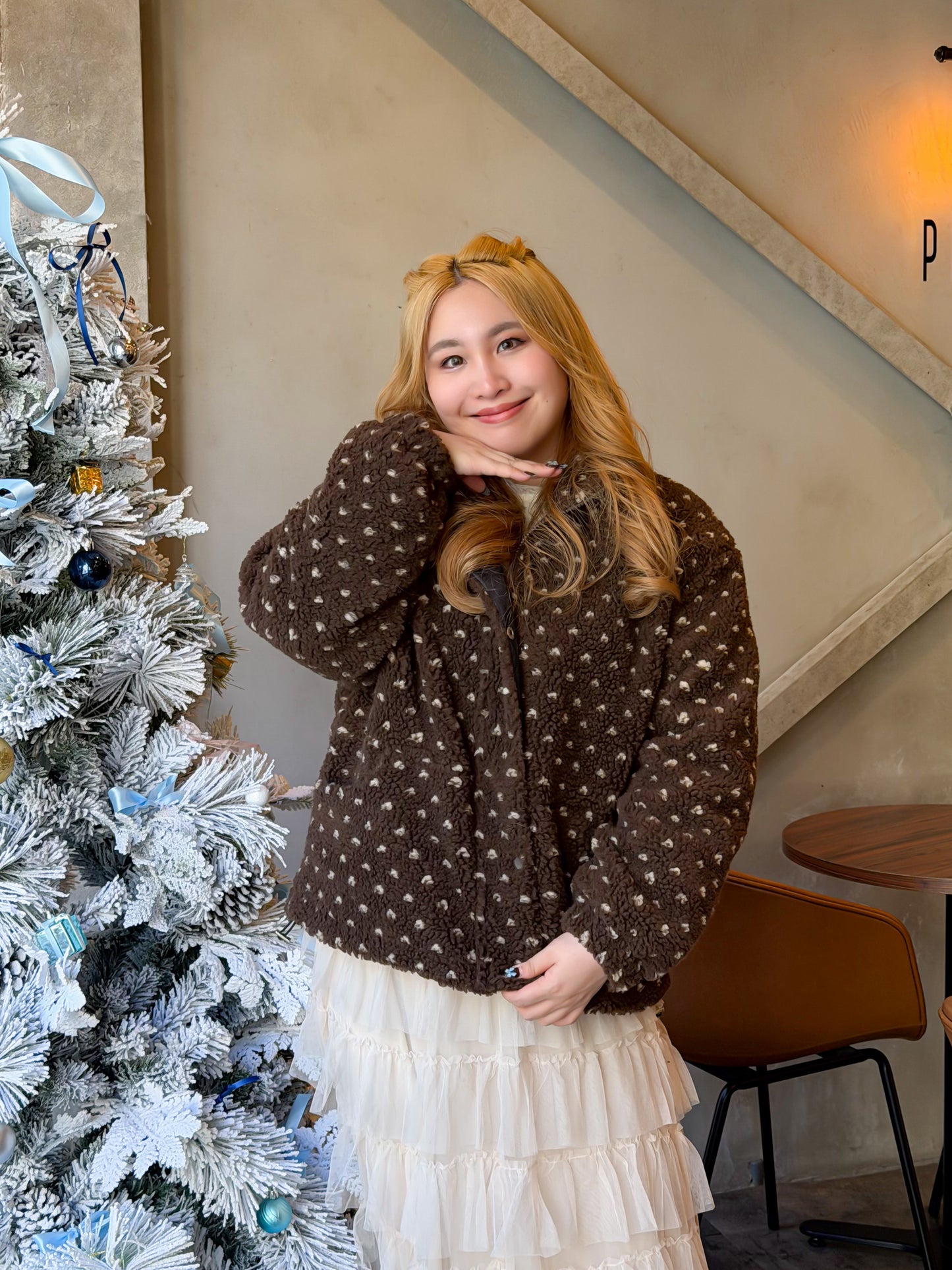 ハートドットボアブルゾン