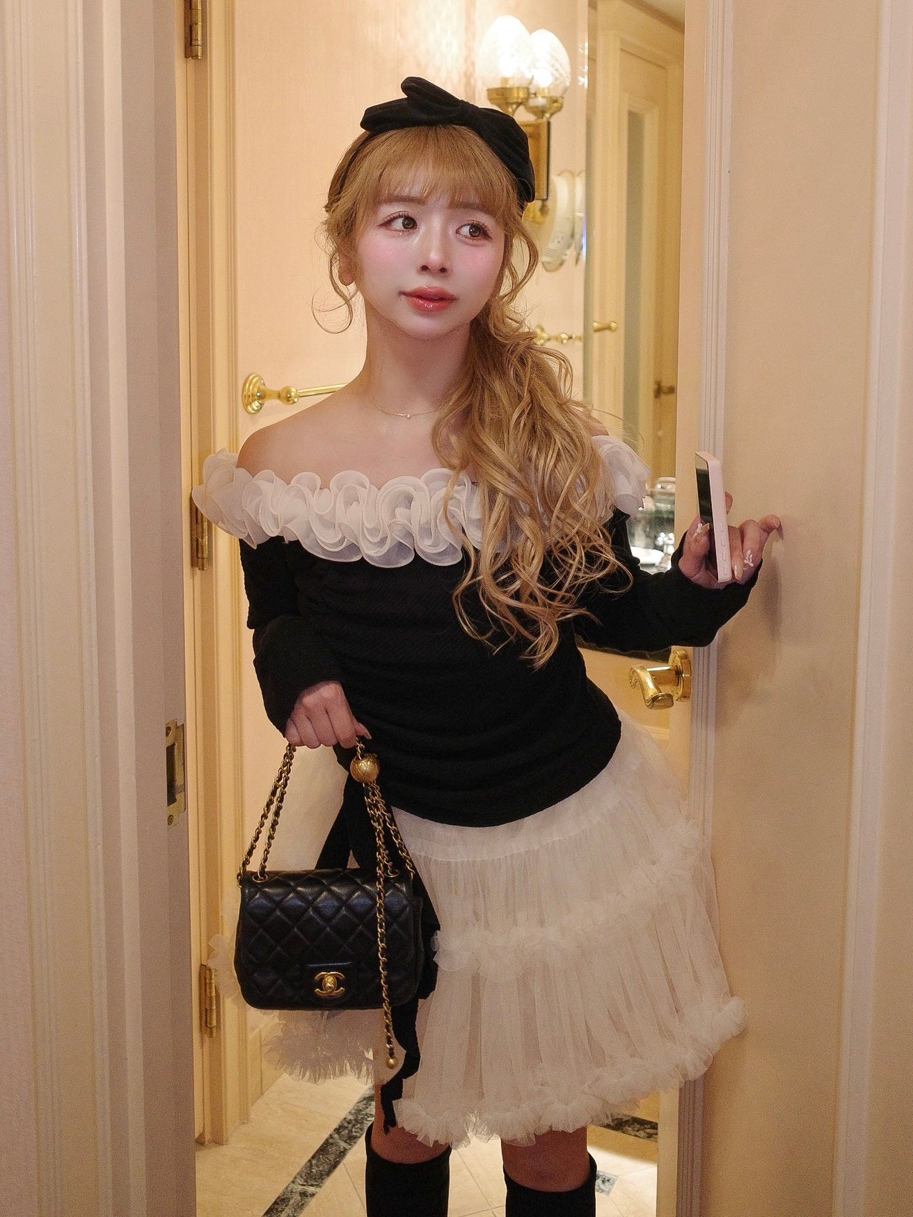 フレンチフリルトップス