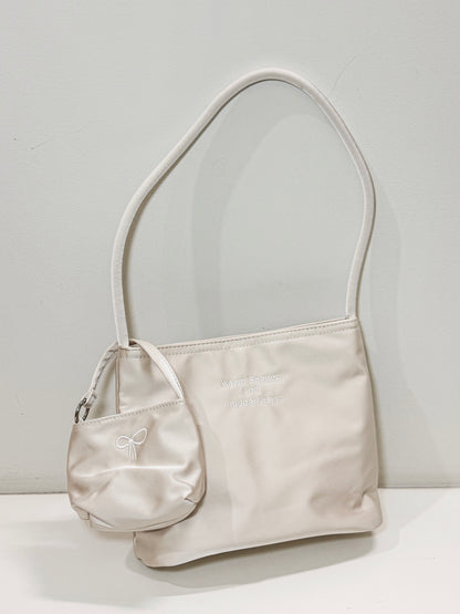 【Official限定】刺繡ロゴ入りサテンミニBAG