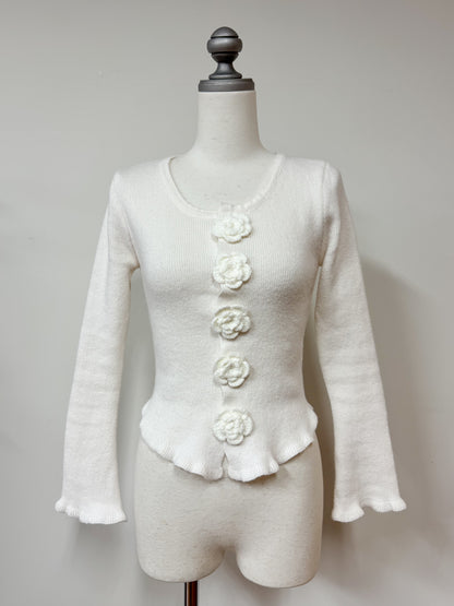 【Official限定価格】フラワーヘムトップス