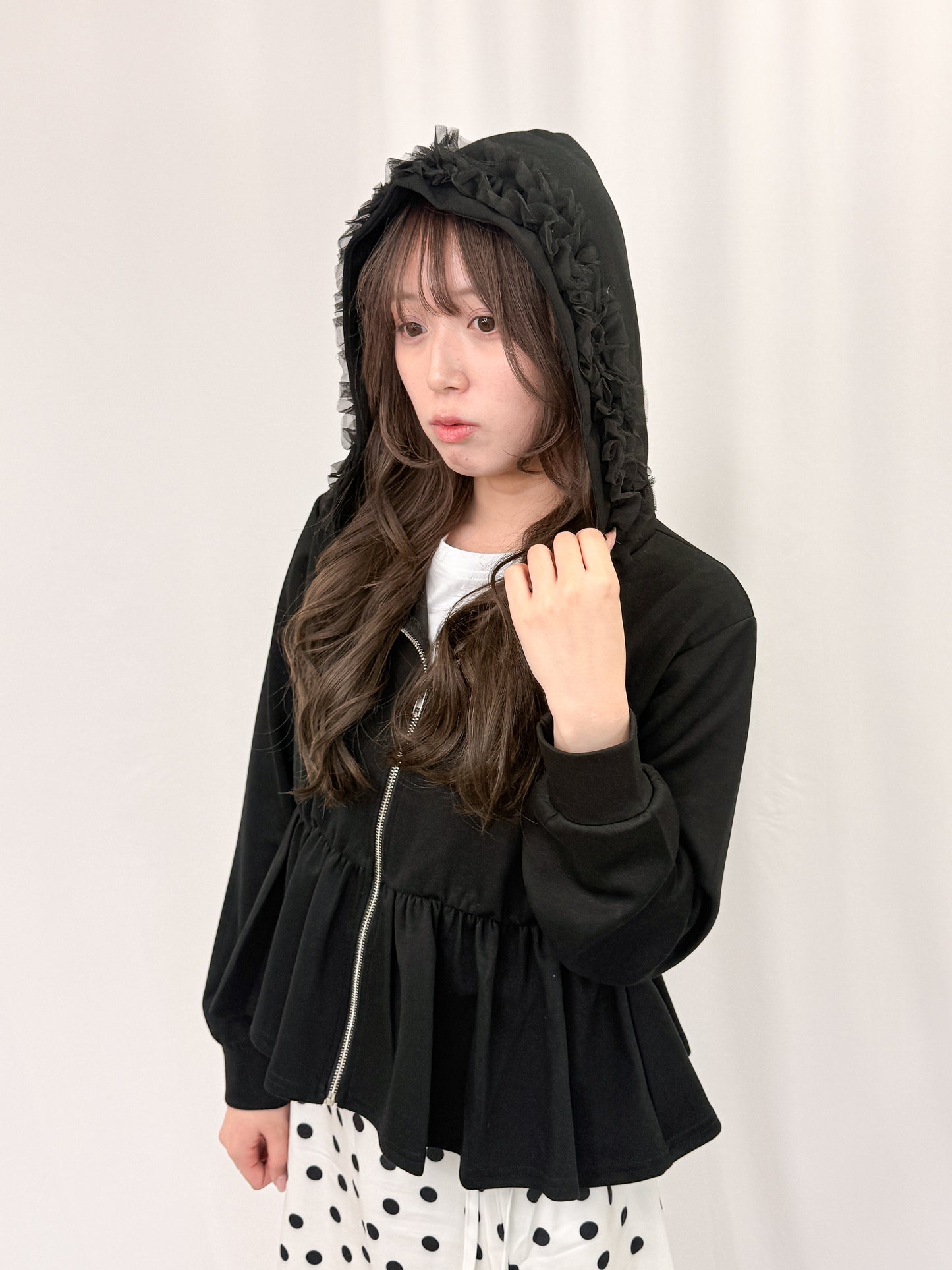 【Official限定価格】ペプラムスエットパーカー