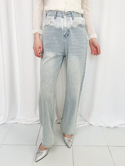 【Official限定価格】ウエストレースデニムパンツ
