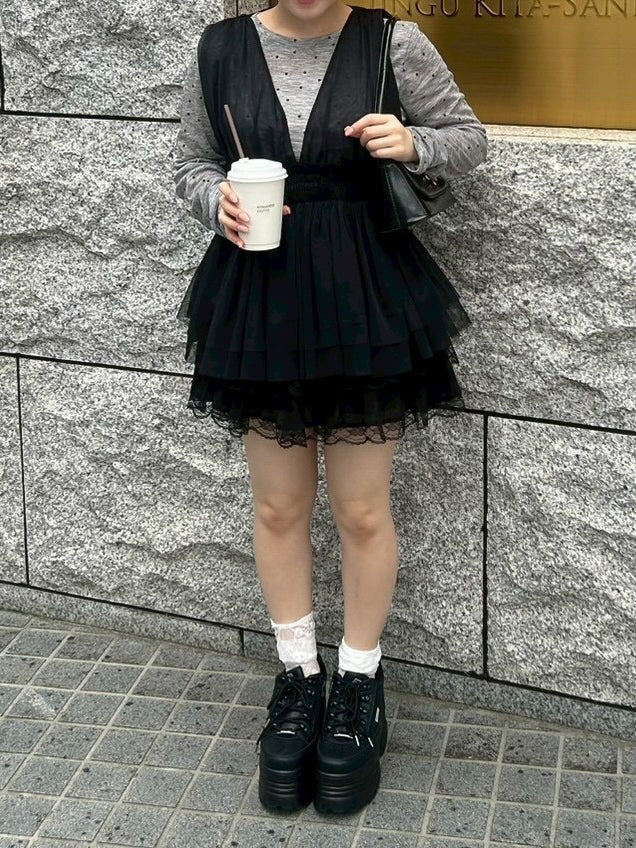 【Official限定価格】チュールペプラムビスチェ