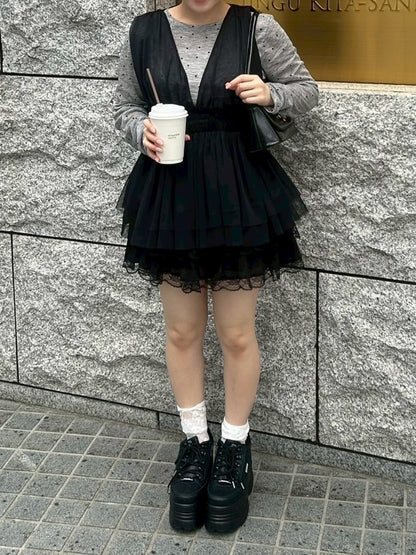 【Official限定価格】チュールペプラムビスチェ