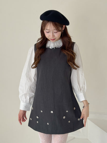 【Official限定】フラワーノースリーブワンピース