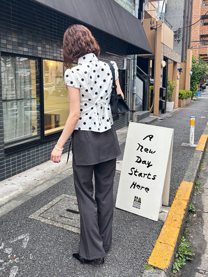 レイヤースカート付きパンツ