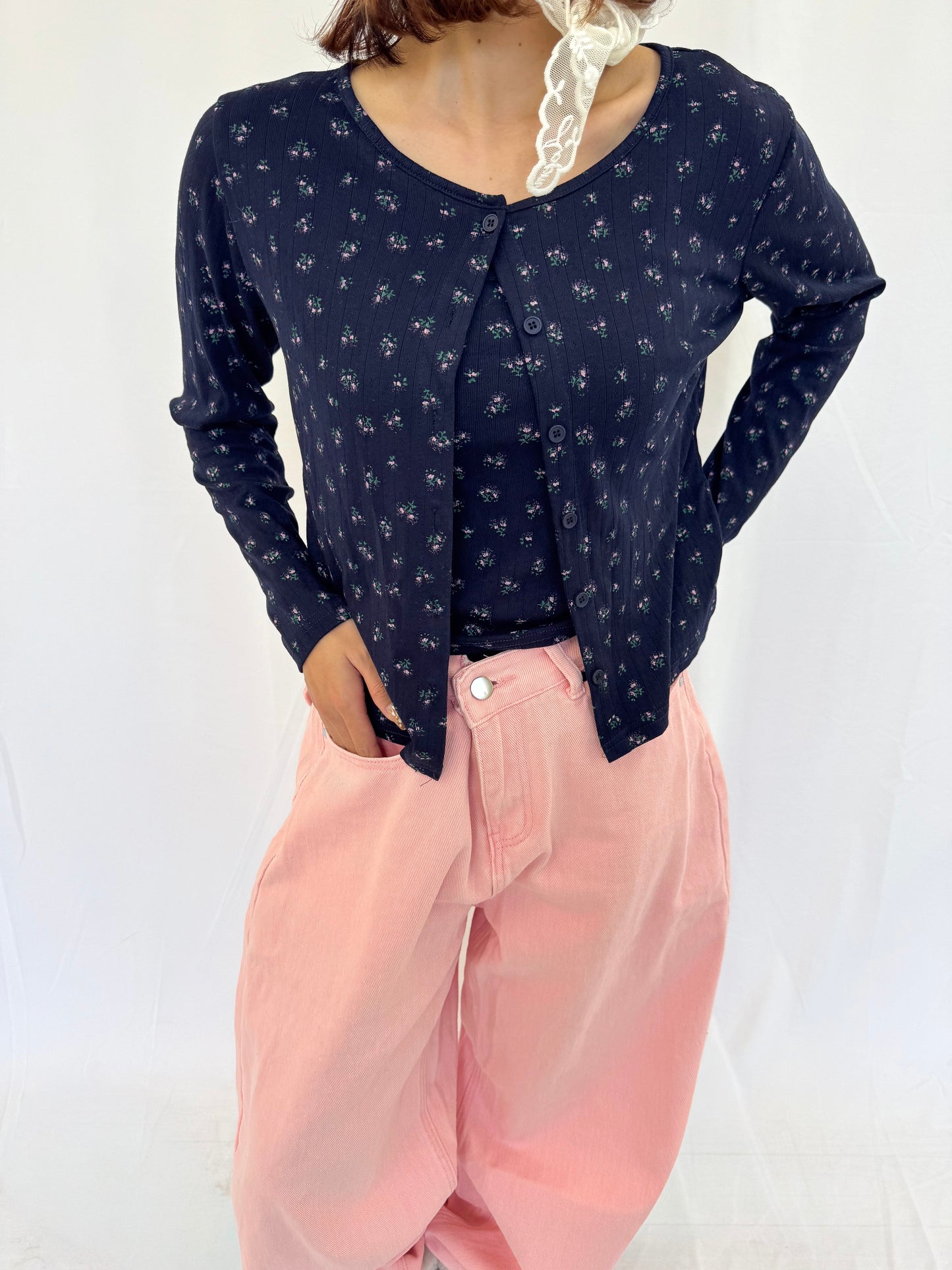 【Official限定】花柄アンサンブルカーディガン