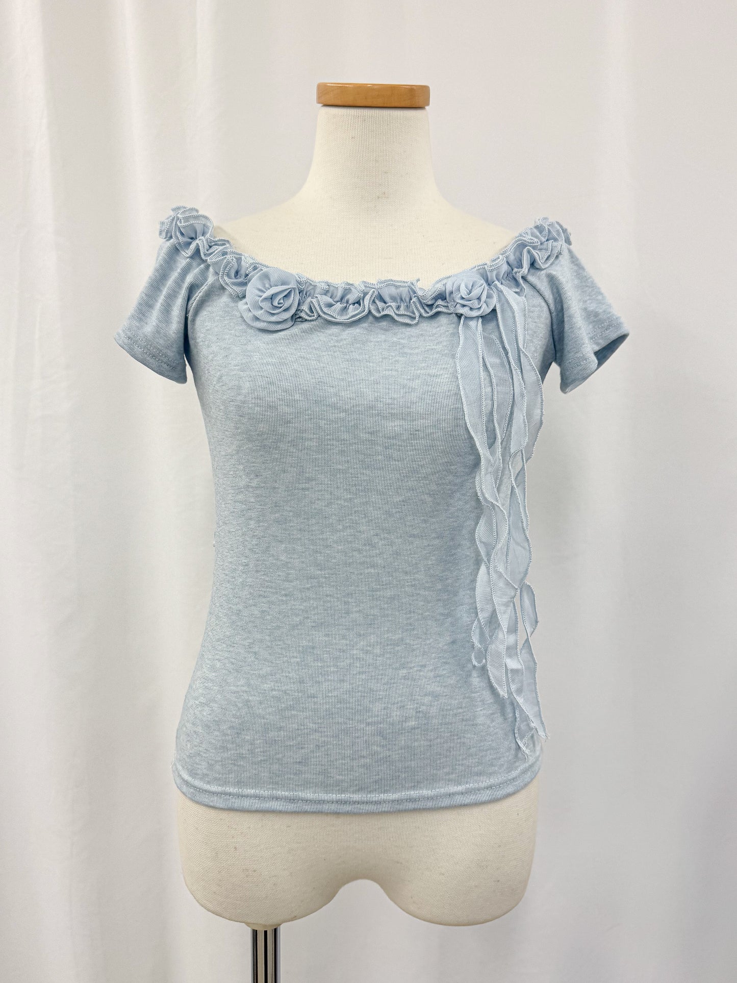 ローズフリルTシャツ