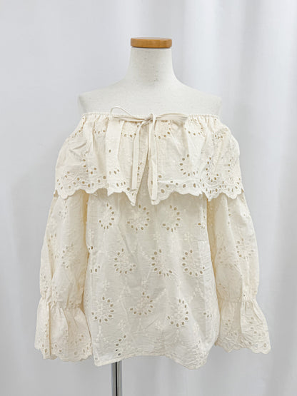 【Official限定価格】2wayキャンブリックブラウス