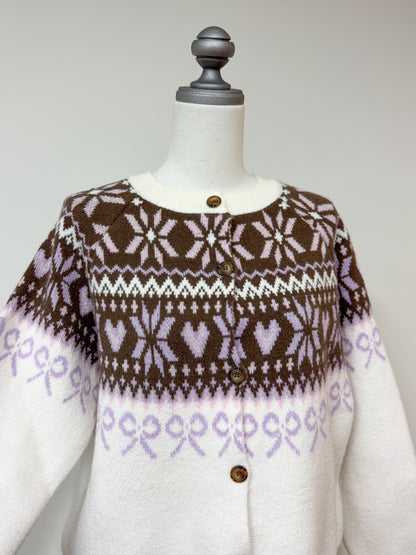 リボンノルディックニットセットアップ