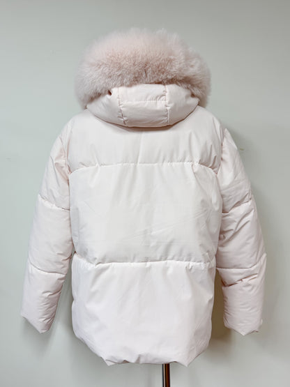 【Official限定価格】ファー付きショートパフブルゾン