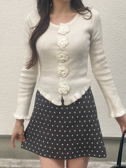 【Official限定価格】フラワーヘムトップス