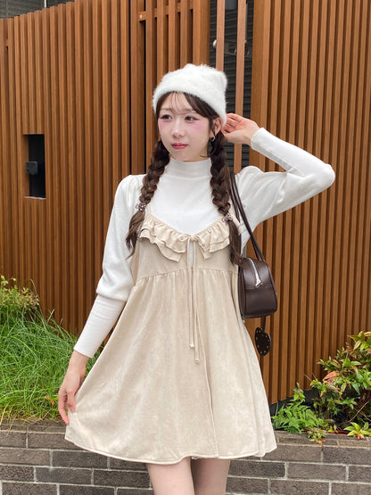 【Official限定価格】スエードキャミワンピース