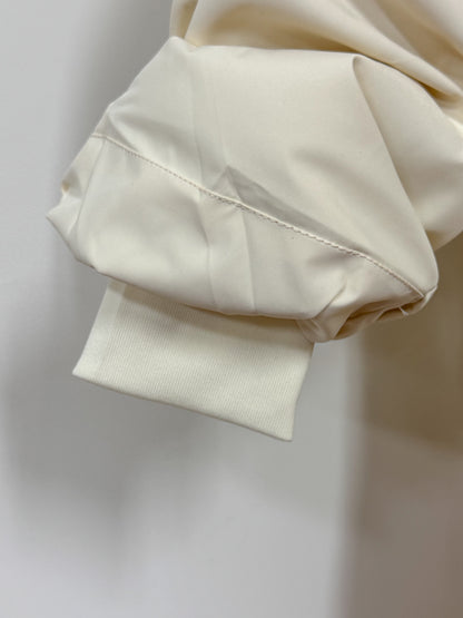 ファー付きロングパフコート